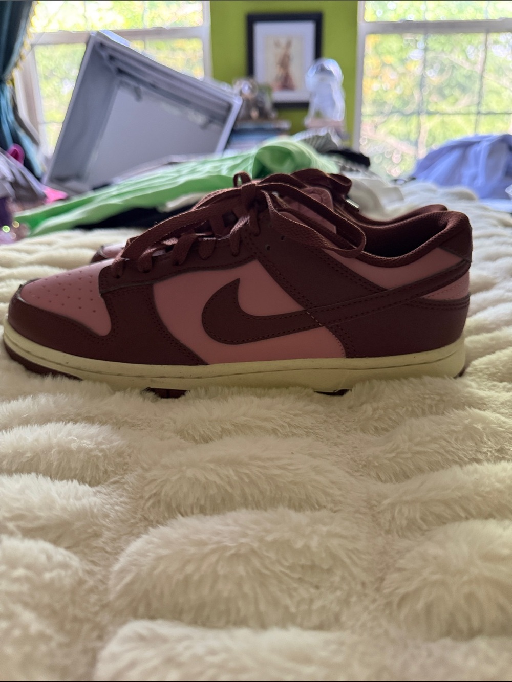 NWOT Nike Pink & Maroon Sneakers Athletic Shoes Size 9